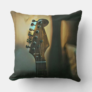 Vintage guitar gifts cushion