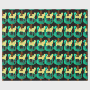 VINTAGE GUITAR MATTE WRAPPED PAPER