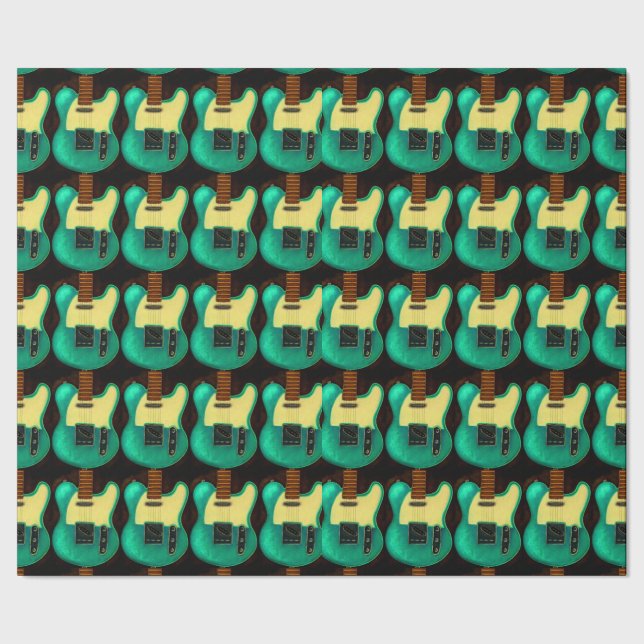 VINTAGE GUITAR MATTE WRAPPED PAPER (Seam)