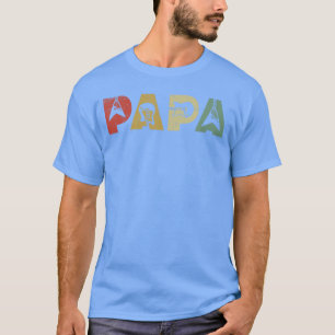 Vintage Guitar Men Music Papa Guitarist Fathers Da T-Shirt