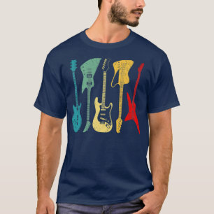 Vintage Guitar Men Women Music Band Guitarist Funn T-Shirt
