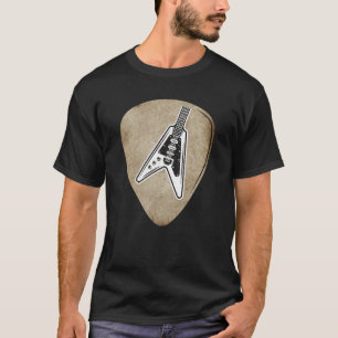 Vintage Guitar Pick Guitarist Instrument Electric  T-Shirt