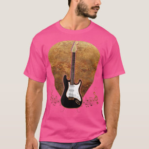Vintage Guitar Pick Guitarist Lover Instrument Ele T-Shirt