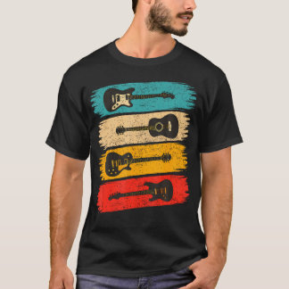 Vintage Guitar Player Acoustic Electric T-Shirt