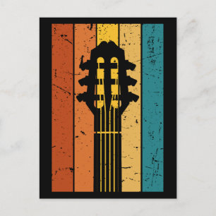 Vintage guitar postcard
