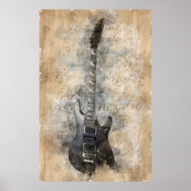 Vintage guitar poster (Front)