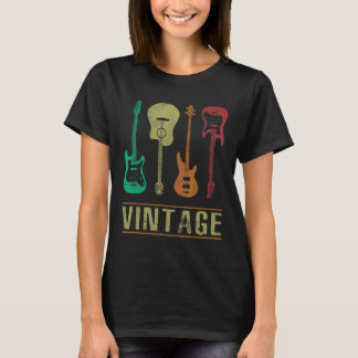 Vintage guitars for musicians and guitarists white T-Shirt