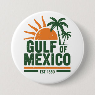 Vintage Gulf of Mexico Beach Sunset 7.5 Cm Round Badge