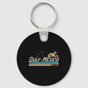 Vintage Gulf Of Mexico Since 1550 Retro Vintage Be Key Ring