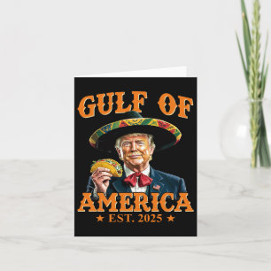 Vintage Gulf Of Us America Est 2025 Funny Trump Card