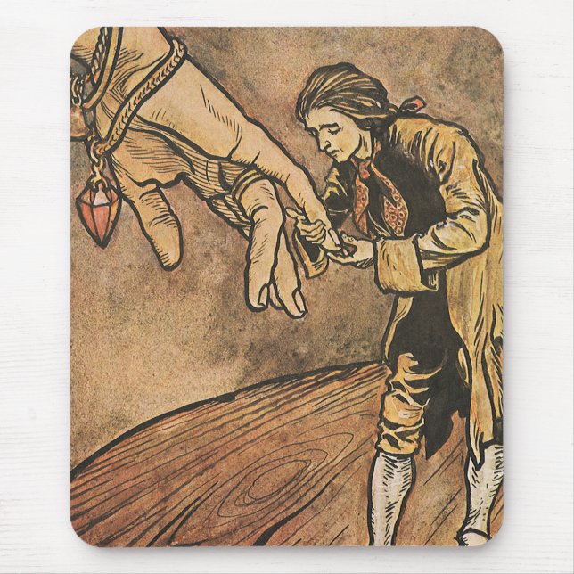Vintage Gulliver's Travels by Arthur Rackham Mouse Pad (Front)