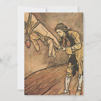 Vintage Gulliver's Travels by Rackham Invitation