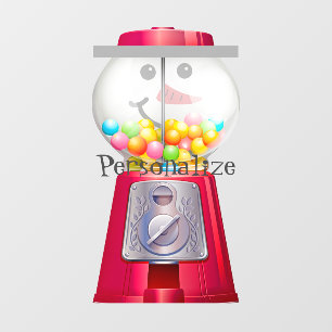 Vintage Gumball machine snowman snow globe