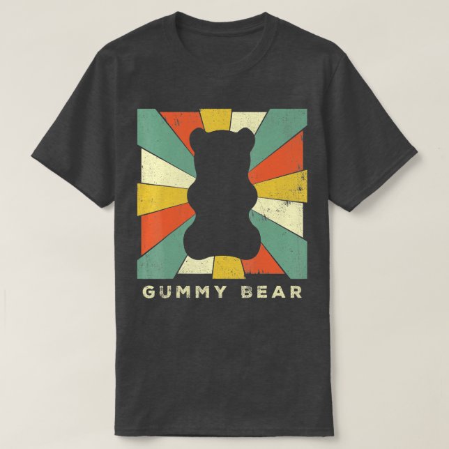Vintage Gummy Bear Retro Gift  T-Shirt (Design Front)