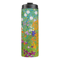 Vintage Gustav Klimt Cottage Garden Flower Art