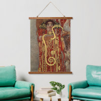 Vintage Gustav Klimt Hygieia Medicine Art Nouveau