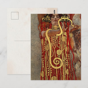 Vintage Gustav Klimt Hygieia Medicine Art Nouveau Postcard