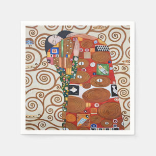 Vintage Gustav Klimt Tree of Life Art Nouveau Napkin
