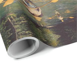 Vintage Gustave Caillebotte Skiffs on the Yerres W Wrapping Paper
