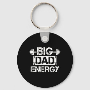 Vintage Gym Bde Big Dad Energy Father's Day Key Ring