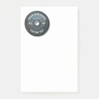 Vintage Gym Owner or User Fitness 45 Pounds Funny Post-it Notes