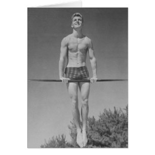 Vintage Gymnast Card