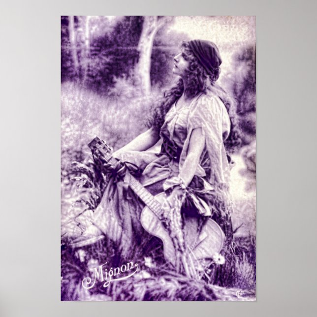 Vintage Gypsy Girl Poster (Front)
