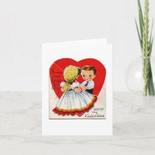 Vintage Gypsy Girl Valentine Card