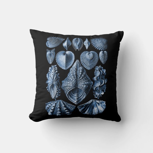 Vintage Haeckel Seashells Pillow (Front)
