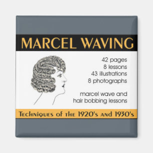 Vintage Hair Design Instruction Booklet Magnet