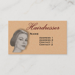 Vintage Hairdressers Profile Business Card #22 2