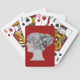 Vintage Hairstyle Playing Cards