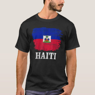 Vintage Haiti Flag For Haitian   T-Shirt