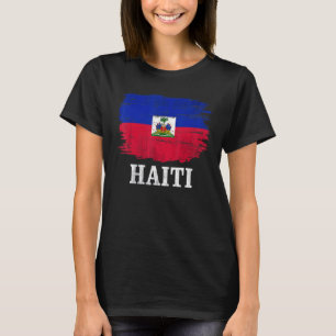 Vintage Haiti Flag For Haitian T-Shirt