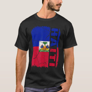 Vintage Haitian Flag Haiti Pride Roots Heritage T-Shirt