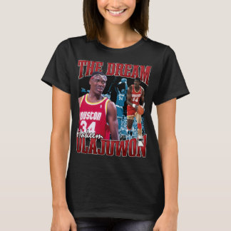 Vintage Hakeem Olajuwon The Dream Basketball Legen T-Shirt