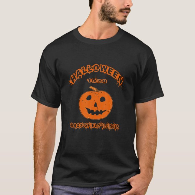 Vintage Halloween 1978 , Myers Pumpkin Haddonfield T-Shirt (Front)