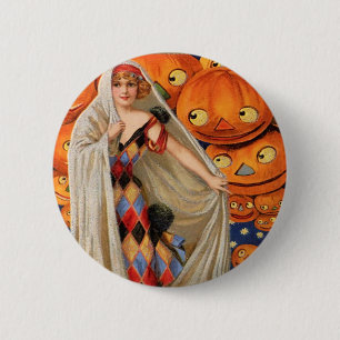 Vintage Halloween 6 Cm Round Badge