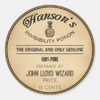 Vintage Halloween Apothecary Invisibility Potion
