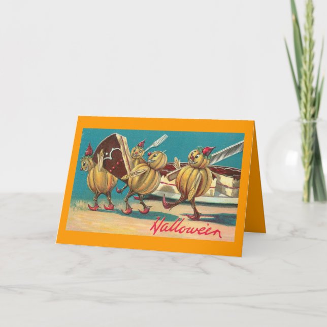 Vintage Halloween Art Card (Front)