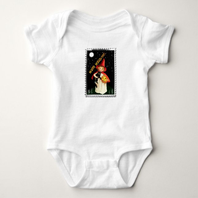 Vintage Halloween  Baby Bodysuit (Front)