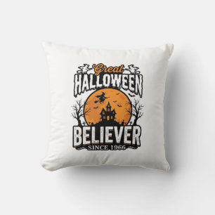 Vintage Halloween Believer Since 1966 Graphic_1 Cushion