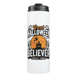 Vintage Halloween Believer Since 1966 Graphic_1 Thermal Tumbler