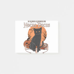 Vintage Halloween Black Cat It's Just A Bunch Of H Post-it Notes