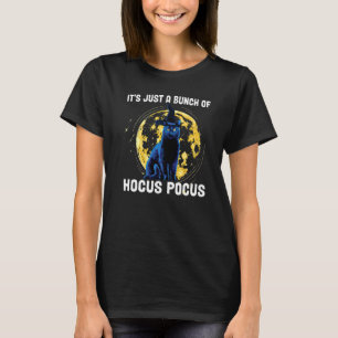Vintage Halloween Black Cat It's Just A Bunch Of H T-Shirt