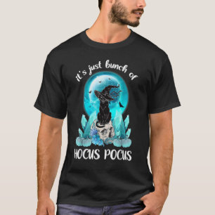 Vintage Halloween Black Cat It's Just A Bunch Of H T-Shirt
