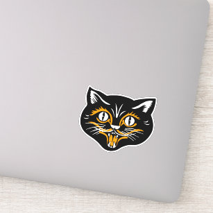 Black Cat Big Teeth Gifts On Zazzle Nz This cat's so scared of the kitchen floor that she jumps over the same spot every single time — no matter what her mom puts in her way 😹. zazzle