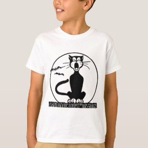 Vintage Halloween Black Cat T-Shirt