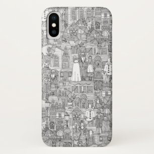 vintage halloween black white Case-Mate iPhone case