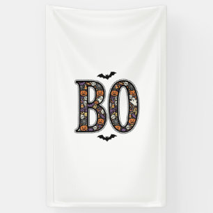 Vintage Halloween Boo Doodle Vector Design_1 Banner